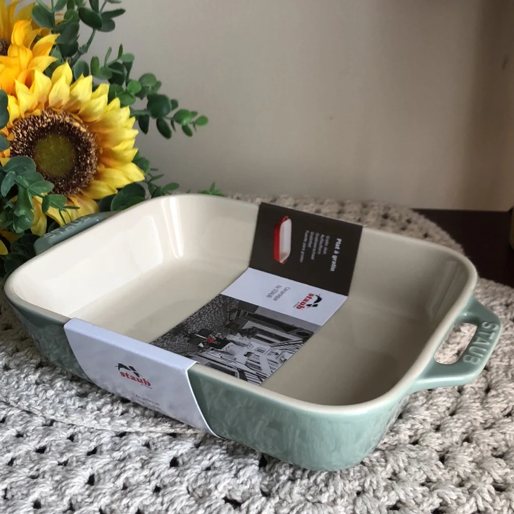 Staub Rectangular Ceramic Baker - EUCALYPTUS